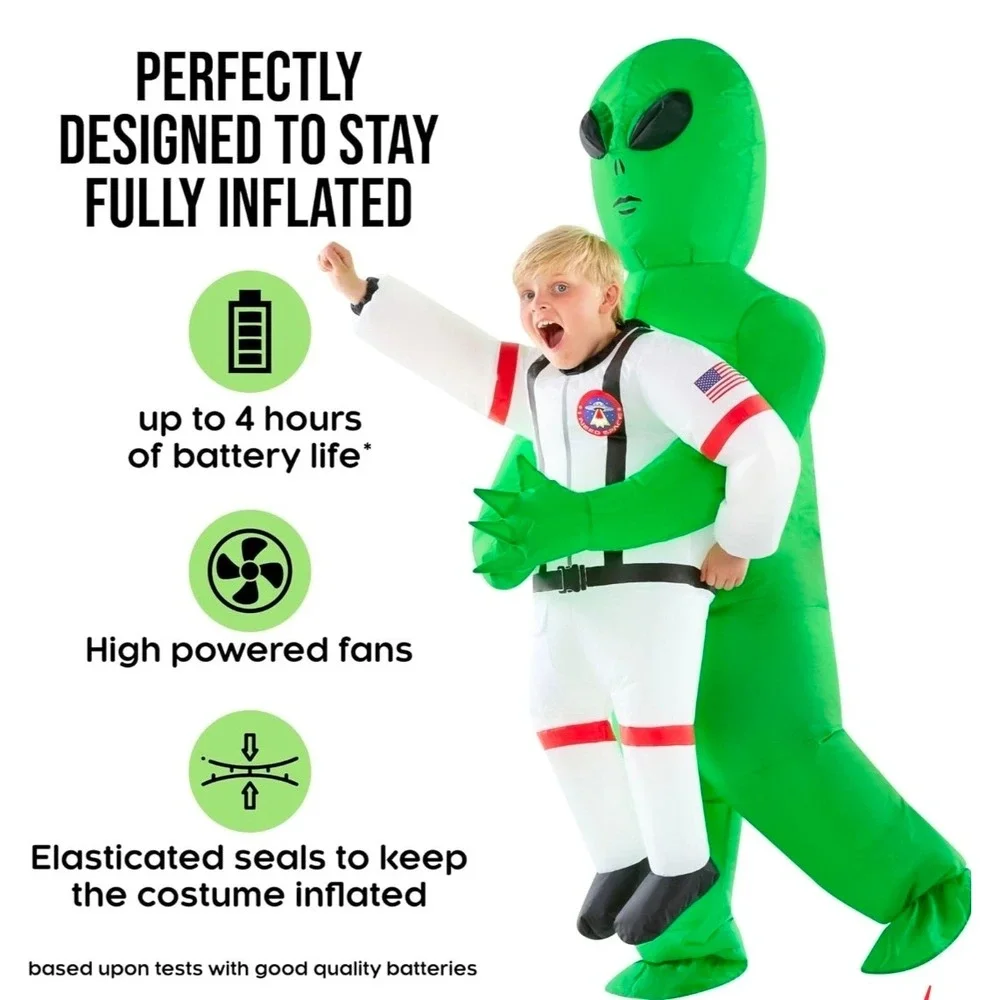 MorphCostumes Kids Inflatable Astronaut Alien Pick‎ Me Up Costume One Size
